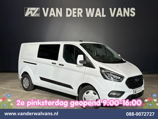 Ford Transit Custom 2.0 TDCI 131pk Automaat L2H1 Dubbele Cabine Euro6 Airco | 6-Zits | Camera | Navigatie | Apple Carplay Android Auto, Xenon, Cruisecontrol, Stoelverwarming, Verwarmde voorruit, Parkeersensoren, Achterklep