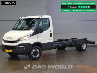 Iveco Daily 70C21 3.0L Automaat Luchtvering 435cm WB 210PK Chassis Cabine Airco Cruise Standkachel Euro6 Chassis Fahrgestell Airco Cruise control