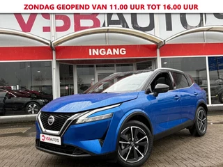 Nissan QASHQAI 1.3 MHEV XTRONIC 158PK TEKNA HALF-LEER NAVI PANO-DAK CAMERA HEAD-UP CARPLAY