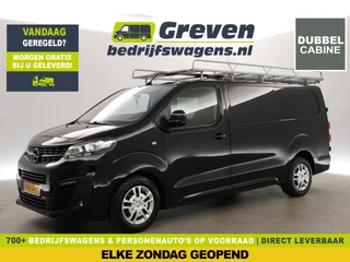 Opel Vivaro 2.0 CDTI L3H1 | Dubbele Cabine | 5 Persoons | Airco Carplay Cruise Trekhaak Navigatie Imperiaal LED PDC
