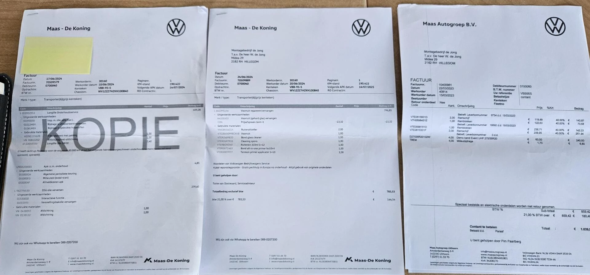 Hoofdafbeelding Volkswagen Transporter