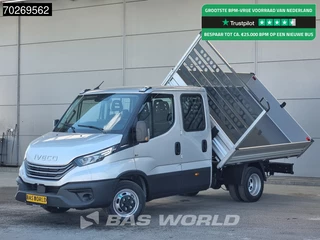 Hoofdafbeelding Iveco Daily Iveco Daily 35C21 3 zijdige Kipper Dubbel Cabine 210PK 3.0L Dubbellucht Airco Cruise LED Camera Tipper Benne Kieper 2m3 Airco Dubbel cabine