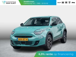 Fiat 600 1.2 Hybrid La Prima | Clima | Adapt. Cruise | Camera | BSM | 18" | Stoelverwarming | Apple Carplay | Elektr. A-Klep