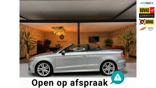 Audi A3 Cabriolet 1.4 TFSI CoD Ambition Pro S Line Garantie NAP Leder NekVW StoelVW Cruise Navi Clima Led PDC Rijklaar