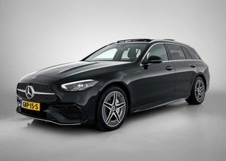 Mercedes-Benz C-klasse Estate 300 e AMG Line(Dealer OnderH, Panorama, Sfeer verlichting, StoelV, Carplay, Parkeersensoren, Etc)