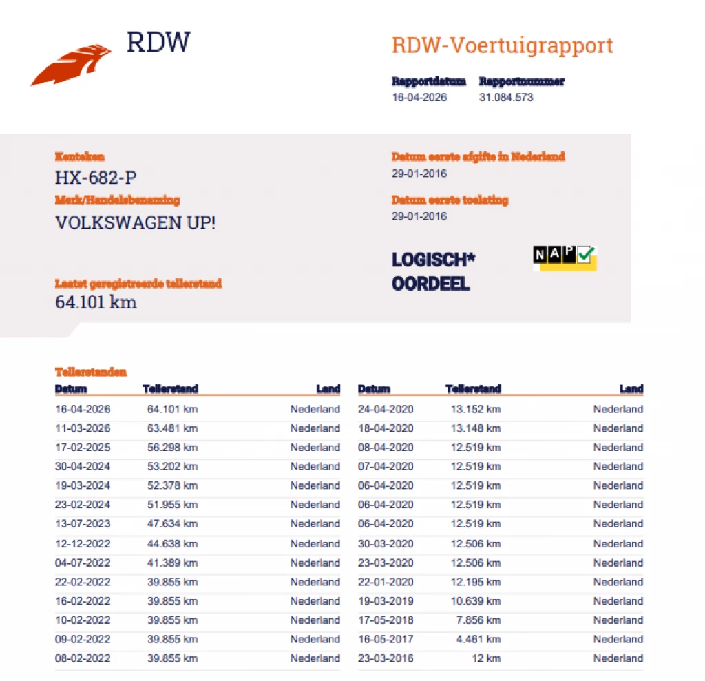 Hoofdafbeelding Volkswagen up!