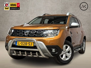 Hoofdafbeelding Dacia Duster Dacia Duster 1.6 SCe Prestige (NAVIGATIE, CAMERA, GETINT GLAS, TREKHAAK, SPORTSTOELEN, LM VELGEN, CRUISE, NIEUWE APK, NIEUWSTAAT)