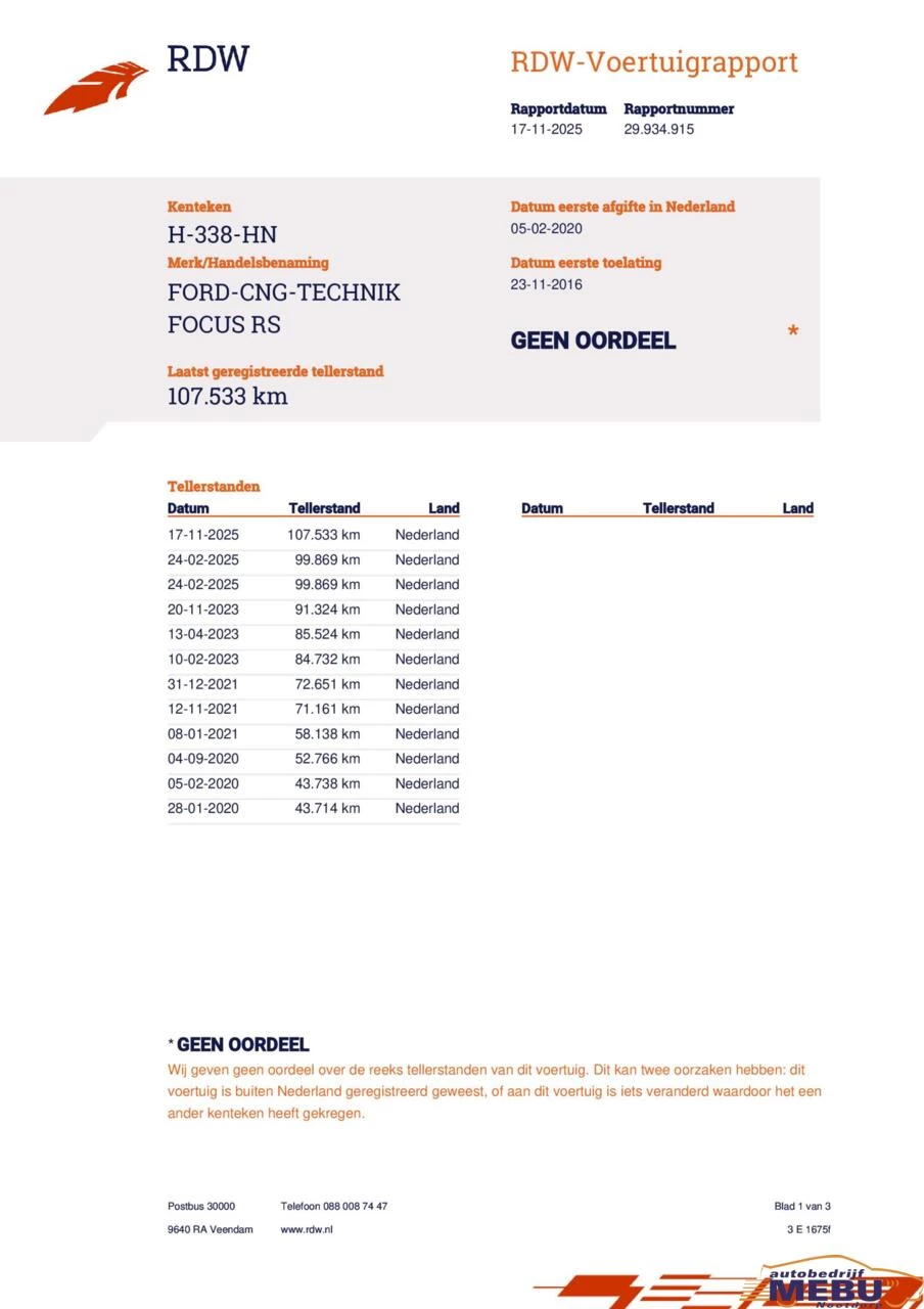 Hoofdafbeelding Ford Focus