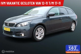Peugeot 308 SW 1.2 PureTech Blue Lease Executive, Trekhaak, Pano, Pdc voor + achter, App connect, Navi, Clima, Donkerglas, 16 Inch Lmv.