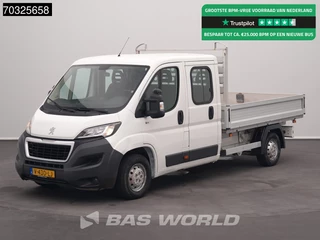 Peugeot Boxer 130pk Dubbel Cabine Open Laadbak Airco Trekhaak Euro6 Pritsche Pickup Airco Trekhaak