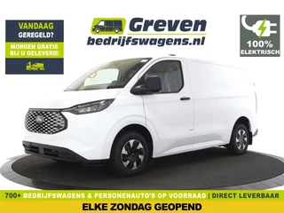 Ford E-Transit Custom 320 L1H1 65 kWh 136PK | VERWACHT | Elektrisch | 3 Persoons | LED | Camera