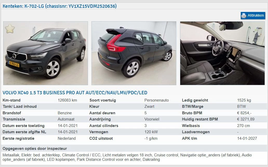 Hoofdafbeelding Volvo XC40