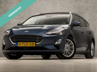 Ford Focus Wagon 1.0 EcoBoost Titanium Business Automaat (PANORAMADAK, APPLE CARPLAY, GROOT NAVI, STUUR/STOELVERWARMING, GETINT GLAS, ADAPTIVE CRUISE, TREKHAAK, PARKEER ASSISTENT, NIEUWE APK, NIEUWSTAAT)
