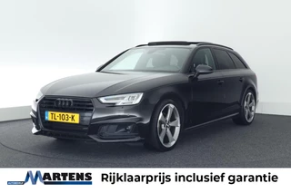 Audi A4 Avant 2.0 TFSI 190pk MHEV Sport S line Black Edition Panoramadak Leder Virtual Cockpit Stoelverwarming Camera ACC
