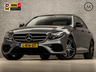 Hoofdafbeelding Mercedes-Benz E-Klasse Mercedes-Benz E-Klasse 350 e AMG Sport 286Pk Automaat (PANORAMADAK, LUCHTVERING, BURMESTER, WIDESCREEN, HEAD-UP DISPLAY, APPLE CARPLAY, SFEERVERLICHTING, MEMORY SEATS, LEDER, 360 CAMERA, ADAPTIVE CRUISE, NIEUWSTAAT)