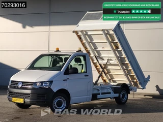 Volkswagen Transporter 150PK Kipper Trekhaak Euro6 Tipper Benne Kieper 2m3 Trekhaak