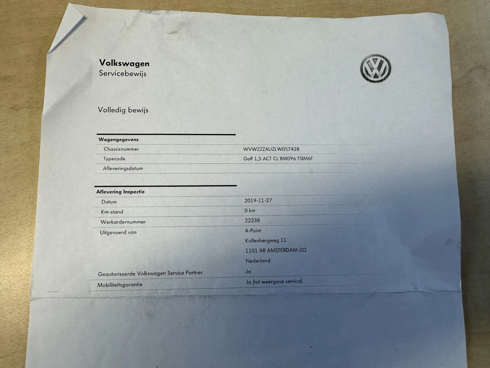 Hoofdafbeelding Volkswagen Golf