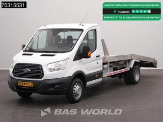 Ford Transit 170pk Dubbellucht Autotransporter Trekhaak Navi Airco Cruise Lier Euro6 Cartransporter Airco Trekhaak Cruise control