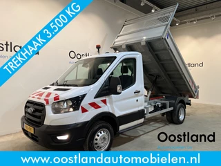 Ford Transit 2.0 TDCI L2 Trend 170 PK DL Dubbel Lucht RWD Kipper / Tipper / Open Laadbak / Euro 6 / Trekhaak 3.500 KG / Airco / Camera / 3-Zits / 22.100 KM !!