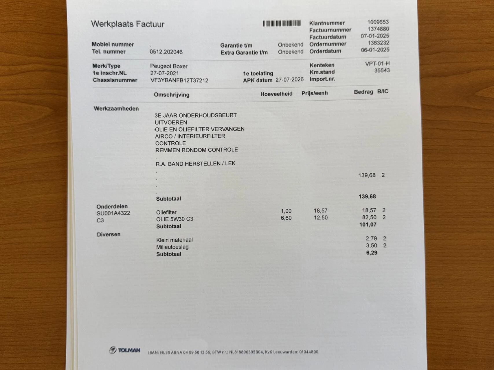 Hoofdafbeelding Peugeot Boxer