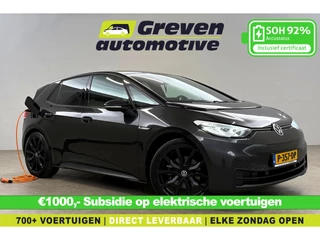 Hoofdafbeelding Volkswagen ID.3 Volkswagen ID.3 58KWH First Black Edition | Snelladen | SOH 92% | Virtual | Sfeer | Adap. Cruise | Trekhaak | Carplay | Parkeersens.