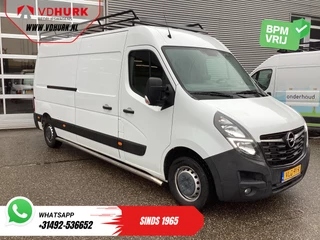 Opel Movano 2.3 Turbo 136PK L3H2 Camera/ Climate/ Cruise/ PDC/ Trekhaak / 2,5T trekgew./ Imperiaal+trap/ Side Bars/ NL Auto