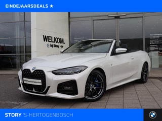BMW 4 Serie Cabrio 420i High Executive M Sport Automaat / Laserlight / Achteruitrijcamera / Air Collar / Head-Up / M Sportonderstel / Live Cockpit Professional / Stuurverwarming