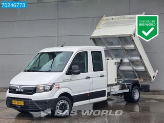 MAN TGE 5.120 Kipper Dubbel Cabine met kist 3500kg trekhaak Airco Cruise Benne Tipper Kieper Airco Dubbel cabine Trekhaak Cruise control