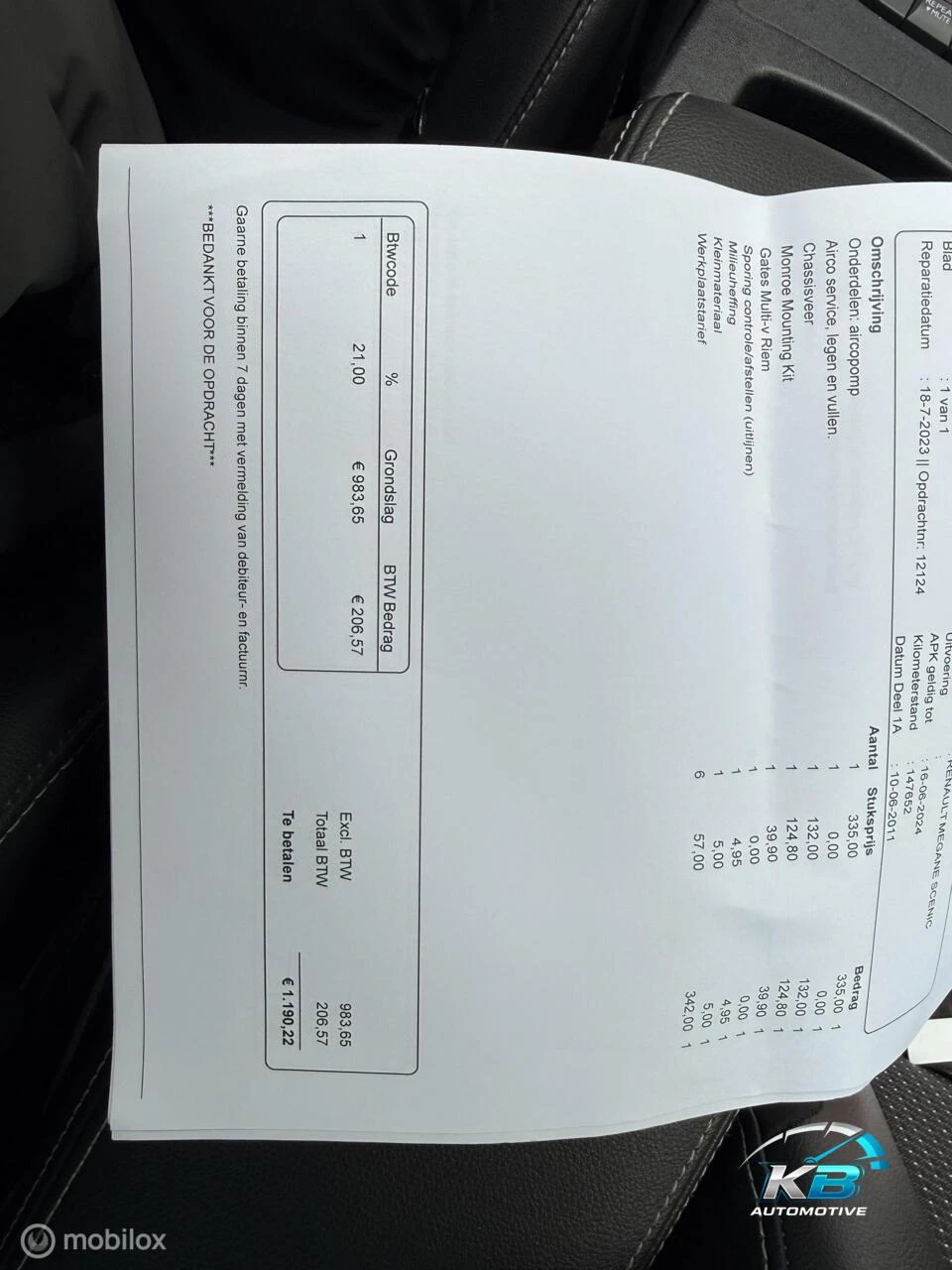 Hoofdafbeelding Renault Scénic