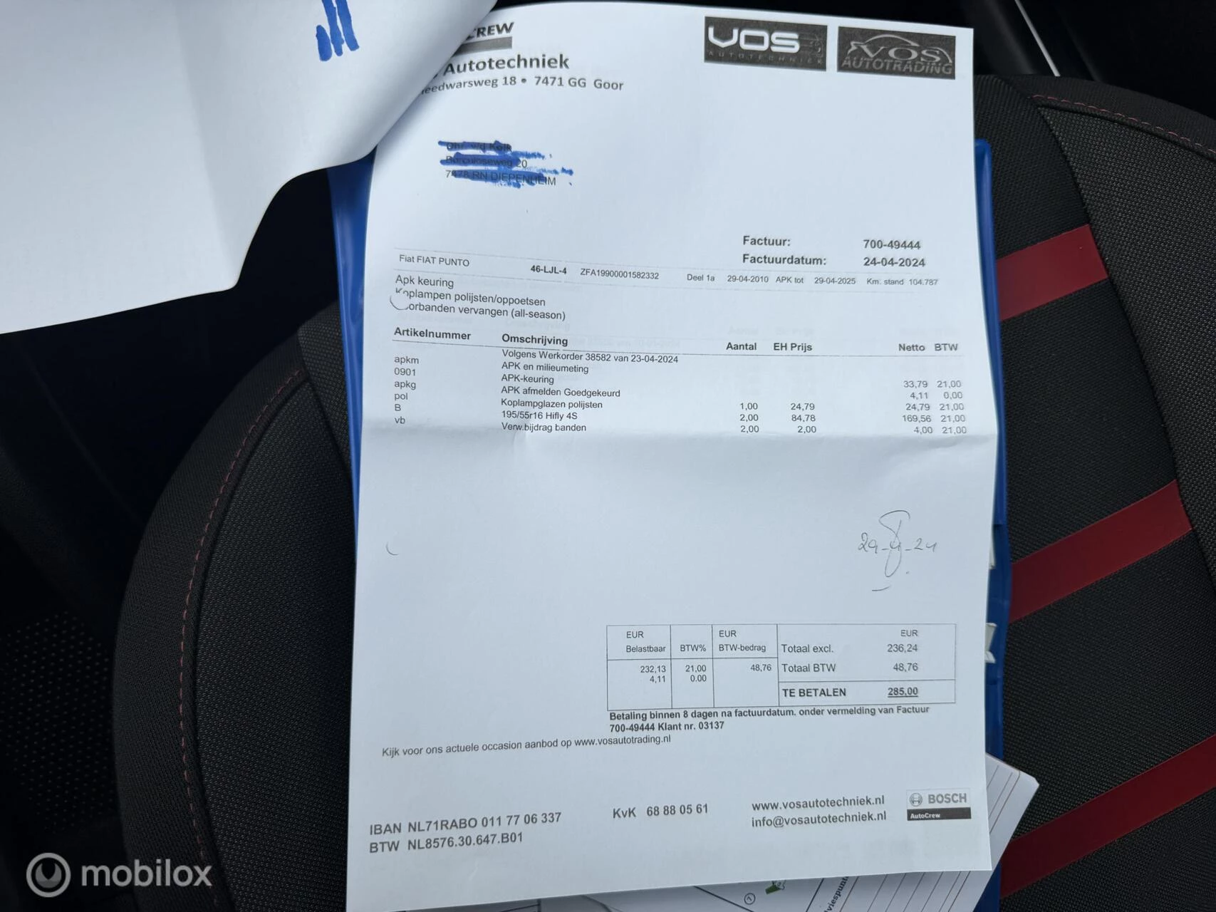Hoofdafbeelding Fiat Punto