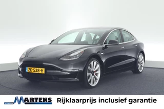 Tesla Model 3 Performance AWD 462pk 75 kWh Wit Interieur Panoramadak LED Navigatie