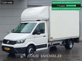 Volkswagen Crafter 177pk ENGINE BROKEN/MOTOR KAPOT Dubbellucht Bakwagen Euro6 Meubelbak Koffer Airco Cruise control
