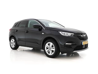 Opel Grandland X 1.2 Turbo Business Executive (INCL-BTW) Aut. *LEATHER-MICORFIBRE | FULL-LED | NAVI-FULLMAP | BLIND-SPOT | KEYLESS | CAMERA | SPORT-SEATS | DAB+ | LANE-ASSIST | PRIVACY-GLASS | TOWBAR | 17''ALU*