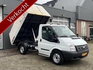 Ford Transit 330S 2.2 TDCI kipper Veegvuilkipper Airco Navigatie Telefoonverbinding Camera 3-Persoons Vuilniswagen Snipperwagen Bakwagen Pick-up Werkverlichting Euro 5