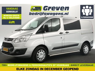 Ford Transit Custom 270 2.0 TDCI L1H1 Airco 2xSchuifdeur Cruise Navigatie PDC 3 Persoons Sidebars Trekhaak