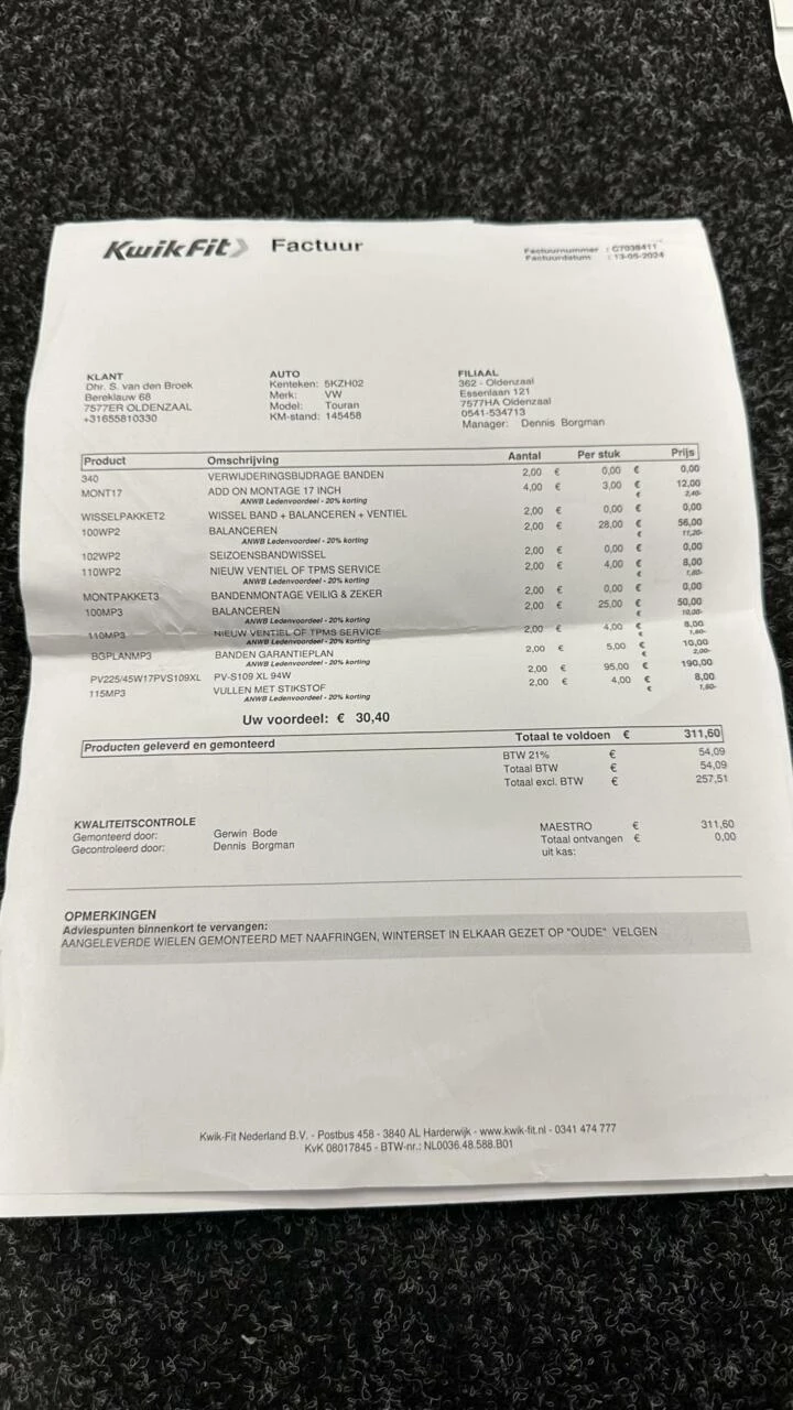Hoofdafbeelding Volkswagen Touran