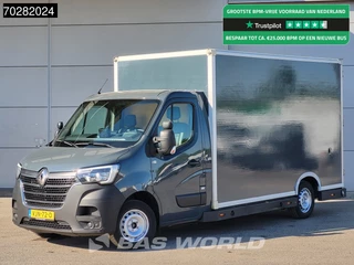 Renault Master 150PK Bakwagen Airco Cruise Luchtvering Meubelbak Plancher Verkoopwagen Foodtruck Paardenwagen Airco Cruise control