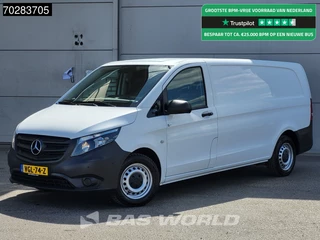 Mercedes Vito 110 L3H1 Navi Airco Cruise Camera Werkplaatsinrichting Parkeersensoren L3 Long 7m3 Airco