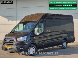 Hoofdafbeelding Ford Transit Ford Transit 170pk Automaat L4H3 RWD Navi Airco Cruise Camera Parkeersensoren L4 15m3 Airco Cruise control