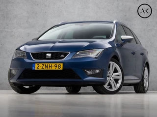 Hoofdafbeelding SEAT Leon SEAT Leon ST 1.4 TSI ACT FR Dynamic 150Pk Automaat (NAVIGATIE, CLIMATE, GETINT GLAS, TREKHAAK, LEDER, SPORTSTOELEN, LED KOPLAMPEN, GETINT GLAS, CRUISE, BLUETOOTH, NIEUWSTAAT)