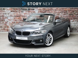 BMW 2 Serie Cabrio 220i High Executive M Sport Pakket Automaat / Navigatie Professional / Trekhaak / Cruise Control / Leder / Hifi / Lichtpakket / Stoelverwarming / Climate Control / Sportstoelen / Parkeersensoren / Xenon  / 18 Inch