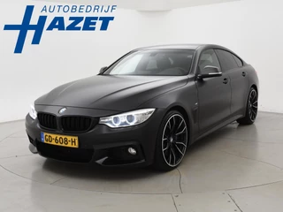 BMW 4-serie Gran Coupé 428i 245 PK AUT. M-SPORT H.E. *MAT ZWART* + 20 INCH | LEDER | SPORTSTOELEN | STOELVERW.