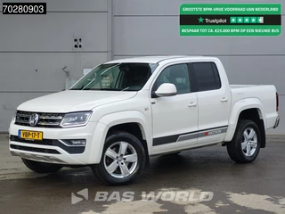 Volkswagen Amarok 3.0 TDI V6 4motion Automaat 204PK Trekhaak LED Parkeersensoren Airco Cruise Carplay Euro6 4wd Allrad 1m3 Airco Dubbel cabine Trekhaak Cruise control
