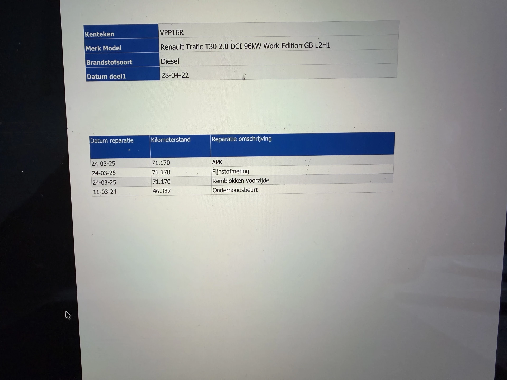Hoofdafbeelding Renault Trafic