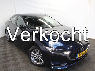 Hoofdafbeelding Mazda 3 Mazda 3 2.0 e-SkyActiv-G M Hybrid 122 Comfort CLIMATE | CARPLAY | CAMERA | DAB | LED | TREKHAAK | HEAD-UP | STOEL/STUURVERW | LMV | ADAPCRUISE
