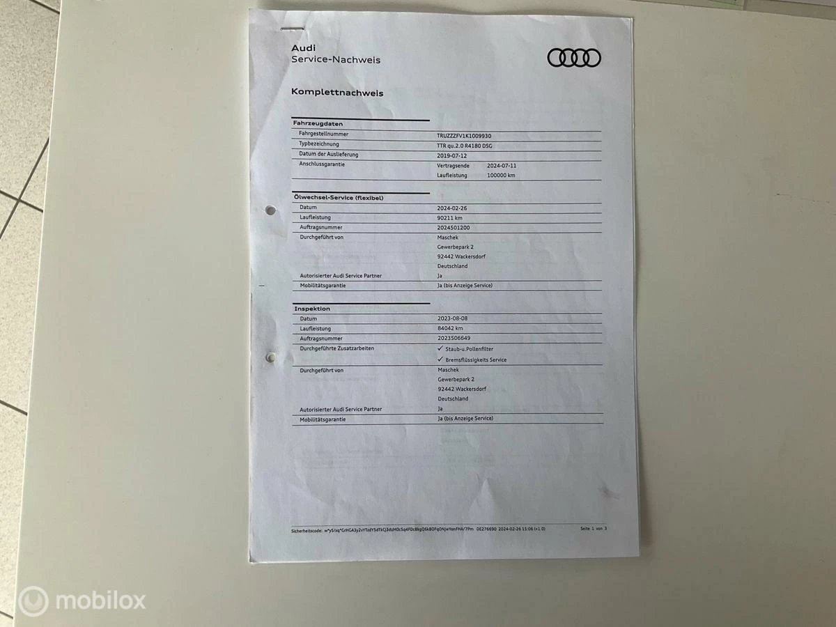 Hoofdafbeelding Audi TT