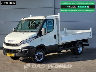 Iveco Daily 35C13 Kipper Dubbellucht 3,5t Trekhaak Airco Cruise Tipper Benne Kieper 2m3 Airco Trekhaak Cruise control