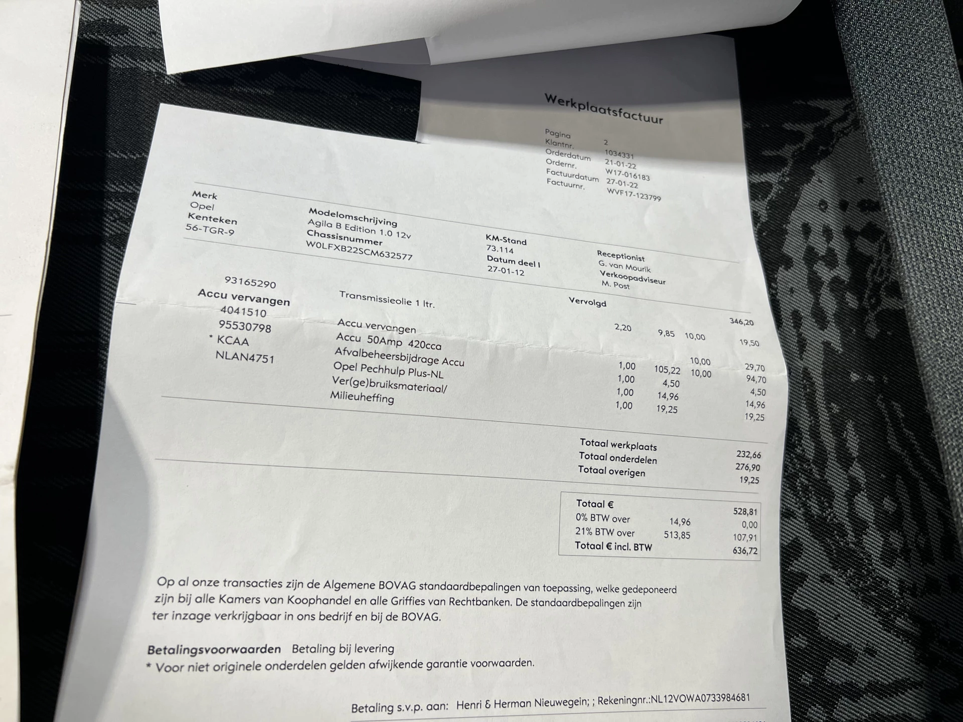 Hoofdafbeelding Opel Agila