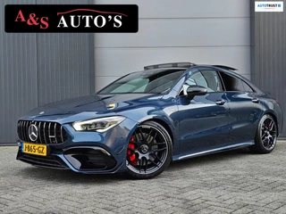 Mercedes-Benz CLA-klasse AMG 45 S 4MATIC+ Panoramadak Camera Memory Multibeam Burmester HUD Dodehoek