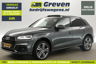 Audi Q5 2.0 TDI 190PK S-line Quattro Grijs Kenteken | VAN | 191PK Automaat Pano Clima Carplay Bang&Olufsen Virtual LED Memory-Seat Navi 20"LMV Trekhaak